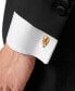 Gold-Tone IP Stainless Steel 3D $kull Cuff Links