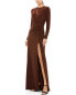 Фото #1 товара Mac Duggal Keyhole Draped Gown Women's