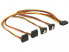 Фото #2 товара Delock 60155 - 0.5 m - 4 x SATA 15-pin - SATA 15-pin - Male - Female - Gold