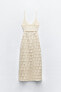 Фото #6 товара Платье с деталями из кружева кроше ZARA