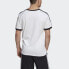 Фото #5 товара adidas originals 三叶草 3-Stripes Tee三叶草复古条纹系列 三条杠休闲圆领Logo条纹短袖T恤 国际版 男款 白色 / Футболка Adidas Originals 3-Stripes Tee CW1203