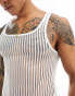 Фото #3 товара ASOS DESIGN muscle fit square neck vest in white