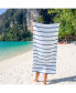 Фото #7 товара Las Rayas Beach Towels (4 Pack), 30x60 in., Striped Color Options, 100% Soft Cotton