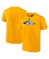 Фото #1 товара Men's Gold Nashville Predators Authentic Pro Secondary Replen T-shirt