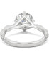 Moissanite Twist Engagement Ring (2-1/3 ct. t.w. DEW) in 14k White Gold