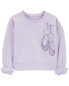 Baby Ballet Crew Neck Cotton Pullover 12M