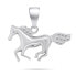 Фото #1 товара Decent silver pendant Horse PT124W