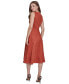 Women's Star-Seamed Sleeveless Midi Dress