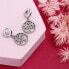 Charming steel pendant with crystals SCZ1276