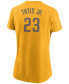 Women's Fernando Tats Jr. Gold-Tone San Diego Padres Name Number T-shirt