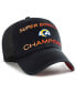 ფოტო #3 პროდუქტის Men's '47 Black Los Angeles Rams Super Bowl LVI Champions Scene Trucker Clean Up Adjustable Hat