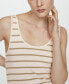 ფოტო #10 პროდუქტის Women's Cut-Out Striped Dress