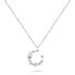Фото #1 товара Charming silver necklace with zircons NCL79W