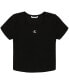 ფოტო #1 პროდუქტის Big Girls Short Sleeves Square Neck Ribbed T-shirt