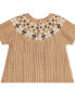ფოტო #2 პროდუქტის Baby Girls Short Sleeve Fair Isle Cable Sweater Dress