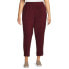 Just My Size Corduroy Pants Women's 3X (22W-24W) Wine High Rise Pull-On Straight