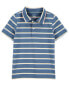 Фото #1 товара Toddler Striped Jersey Polo 3T
