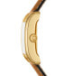 ფოტო #2 პროდუქტის Women's The Eleanor Luggage Leather Strap Watch 25mm