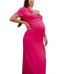 Фото #3 товара Maternity Lauren Off Shoulder Dress