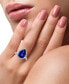 EFFY® Tanzanite (6 ct. t.w.) & Diamond (3/8 ct. t.w.) Halo Ring in 14k White Gold