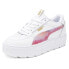 Фото #2 товара Puma Karmen Rebelle Vivid Dream Lace Up Womens White Sneakers Casual Shoes 3930