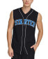 Men's Regular-Fit Logo Embroidered Sleeveless Button-Down Baseball Jersey