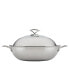 Фото #9 товара Clad Stainless Steel 14" Induction Wok with Glass Lid and Hybrid Steelshield and Non-stick Technology