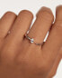 Jemný stříbrný prsten se zirkony Twing Gold AN02-864