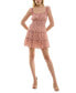 ფოტო #10 პროდუქტის Juniors' Floral-Print Tiered Fit & Flare Dress