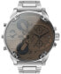 ფოტო #3 პროდუქტის Men's Mr. Daddy 2.0 Chronograph Silver-Tone Stainless Steel Watch 57mm