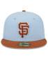 Светло-голубая бейсболка с коричневым узором New Era San Francisco Giants Голубой, 7 1/4 - фото #4