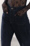 Zw collection marine straight-leg high-waist jeans with pockets