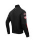 Фото #4 товара Men's Black Detroit Red Wings Classic Chenille Full-Zip Track Jacket