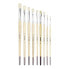 MILAN Polybag 10 Flat Chungking Bristle Paintbrushes Series 524 Nº 8