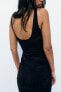 Фото #7 товара Платье из полиамида со стразами ZARA