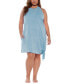 Фото #1 товара Becca Etc 297909 Women's Plus Size Double-Strap Beach Dress Swimsuit, OX (14-16)