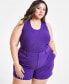 Фото #2 товара Trendy Plus Size Ribbed Sweater Tank Top