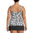 Plus Size DDD-Cup Chlorine Resistant Square Neck Underwire Tankini Swimsuit Top