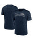 ფოტო #2 პროდუქტის Men's College Navy Seattle Seahawks Velocity Arch Performance T-shirt