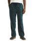 ფოტო #1 პროდუქტის Men's Classic-Fit Plaid Fleece Pajama Pants