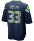 Men's Big and Tall Jamal Adams College Navy Seattle Seahawks Game Team Jersey