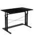 Фото #11 товара Height Adjustable (27.25-35.75"H) Sit To Stand Home Office Desk