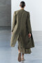 Фото #14 товара Классическое пальто из 100% льна tie-dye — zw collection ZARA