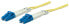 Фото #1 товара Intellinet Fiber Optic Patch Cable - OS2 - LC/LC - 2m - Yellow - Duplex - Single-Mode - 9/125 µm - LSZH - Fibre - Lifetime Warranty - Polybag - 2 m - OS2 - LC - LC