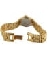 Women's Luxury 23K Gold Plated Crystal Bezel and Bracelet Dress Watch