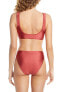 Dolce Vita 285718 Trail Blazer High Waist Bikini Bottoms, Size X-Large - Red