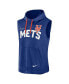 Фото #3 товара Men's Royal New York Mets Athletic Sleeveless Hooded T-shirt