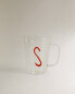 Фото #2 товара Borosilicate mug with initial s