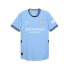 Фото #1 товара Puma Mcfc Home Authentic Short Sleeve Soccer Jersey Mens Blue 77505001