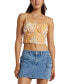 Juniors' So Simple Crop Top Peach Whip, M - фото #1